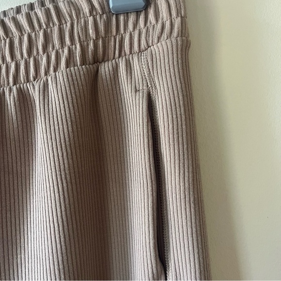 90 Degree by Reflex Scuba Rib Asbury Pants Women’s L Taupe Wide Leg Lounge - Picture 10 of 10